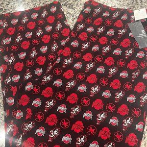 Ohio State Buckeyes Allover Print Cotton Black Pajama Pants